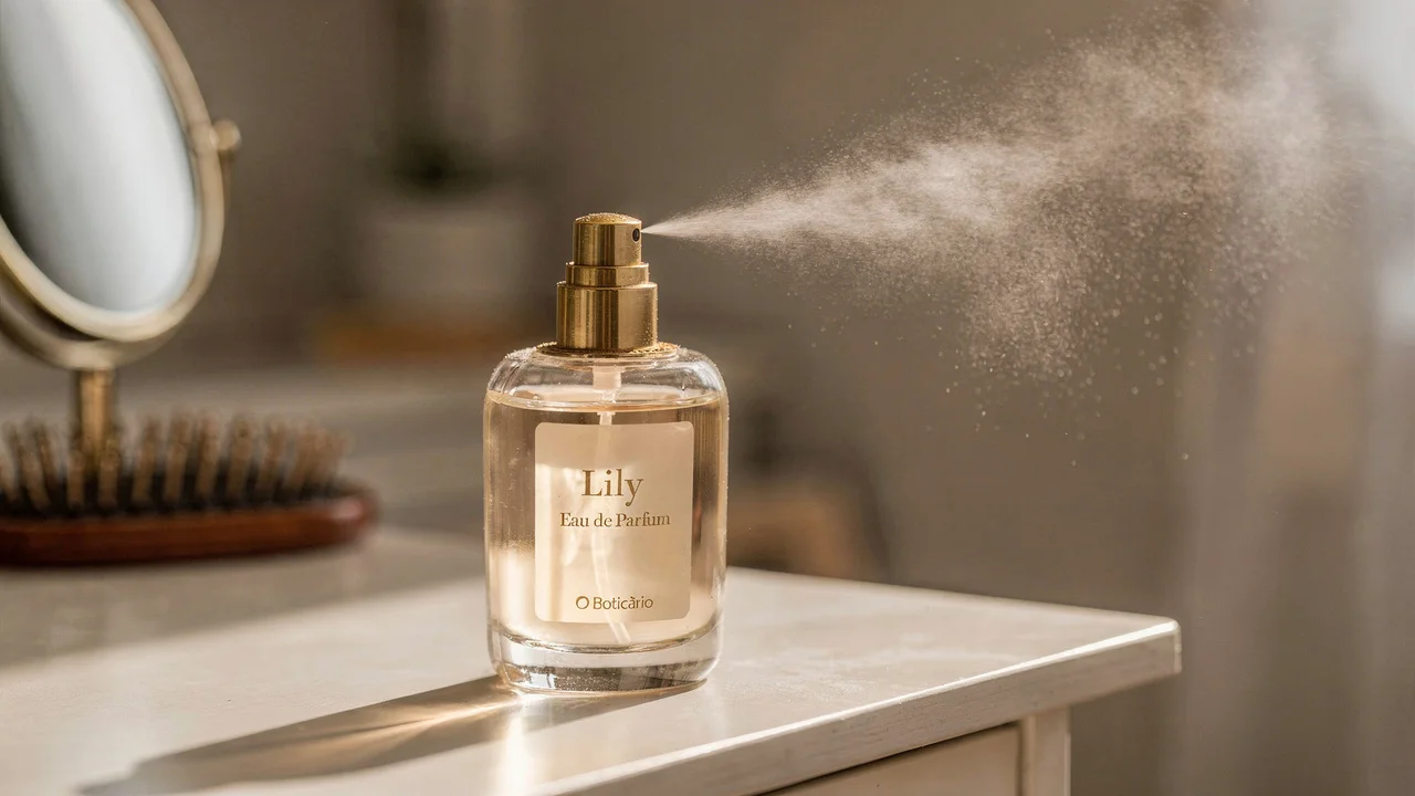 Perfumes Boticário em prateleira